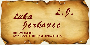 Luka Jerković vizit kartica
